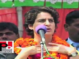 Priyanka Gandhi Vadra in Unchahar Change state Govt. for better future and progress in UP