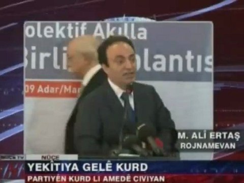 1 Partiyên Kurd li Amedê ji bo hişê hevbeş yê netewa Kurd civiyan. 9ê Adara 2012an