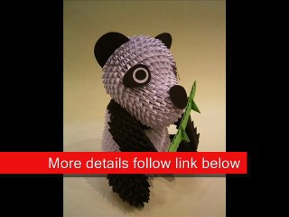 3D Origami Chinese Panda Bamboo