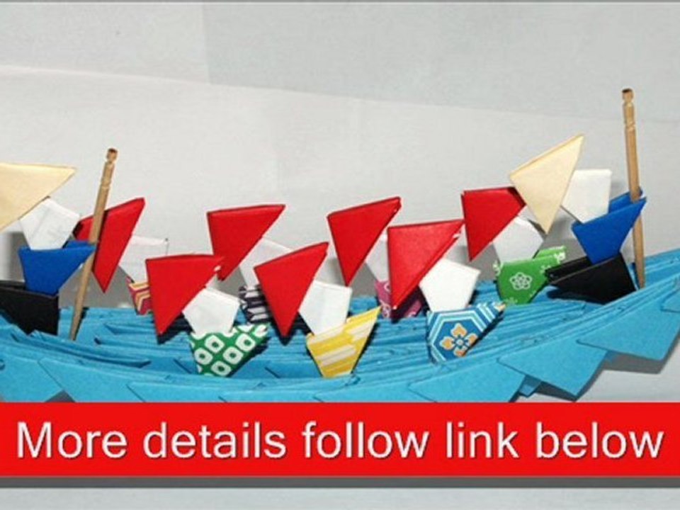 3D Origami Crew Boat
