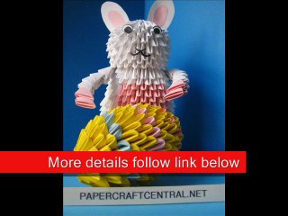 3D Origami Easter Bunny