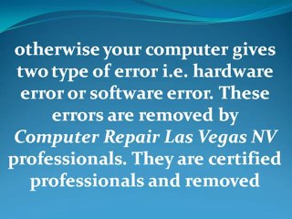 Information about computer    maintenance