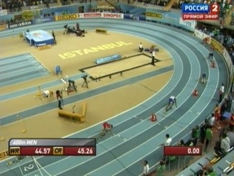 400м 3 Полуфинал Мужчины - Чемпионат Мира в помещении Стамбул 2012