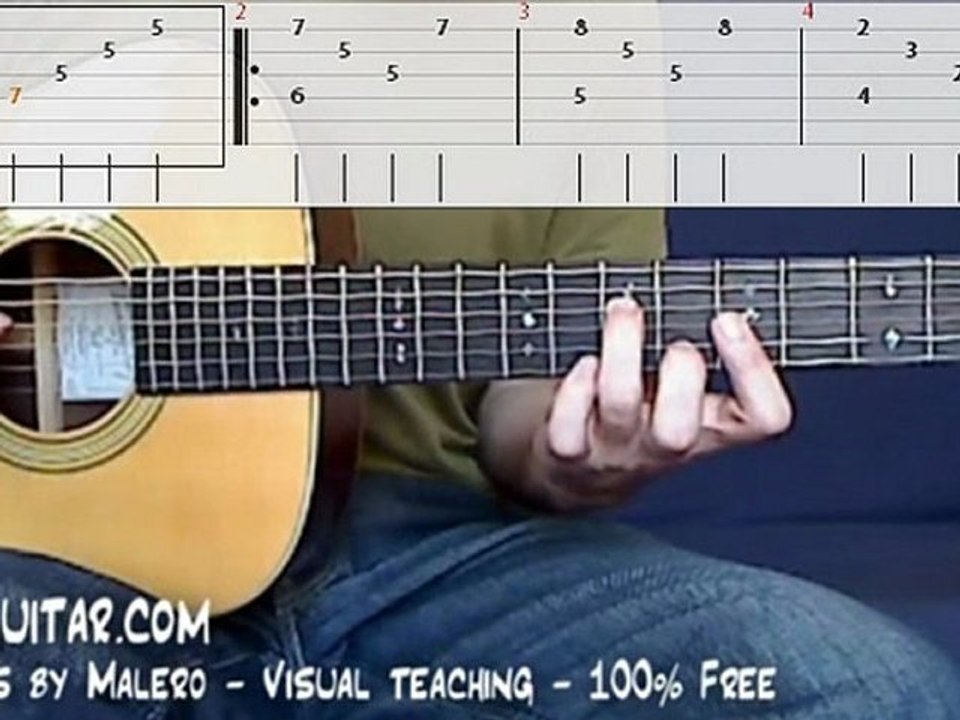 Video-Tab "Stairway To Heaven" - Cours Malero-Guitare.fr