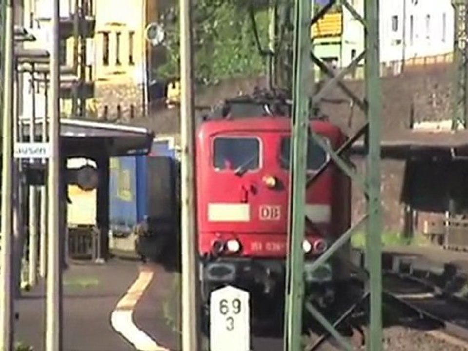 BR110, BR155, BR152, BR151, BR185, BR143 Bahnhof Assmannshausen