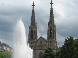Baden Baden, Allemagne : fontaine & église