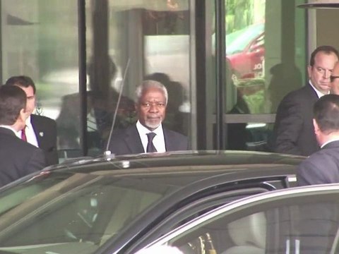 Bashar al Asad recibe a Kofi Annan