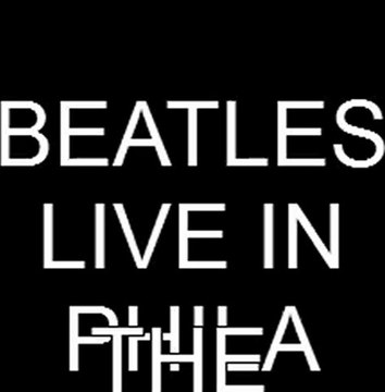 The Beatles live in Phila twist 'n shout! 1964.