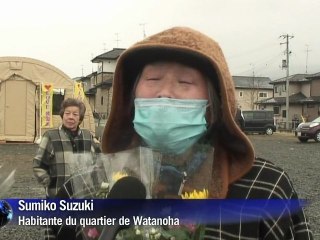 Japon : Distribution de fleurs aux victimes du tsunami