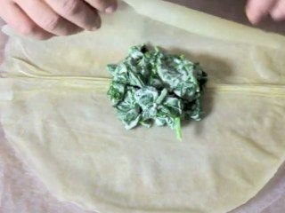 Bricks de chèvre aux épinards