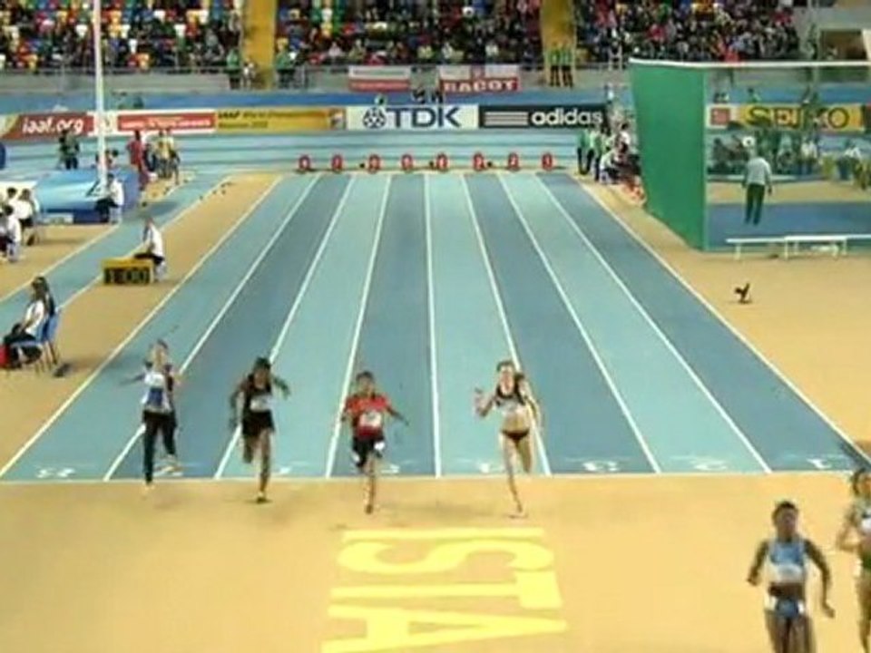 60м 1 забег Женщины - Чемпионат Мира в помещении Стамбул 2012