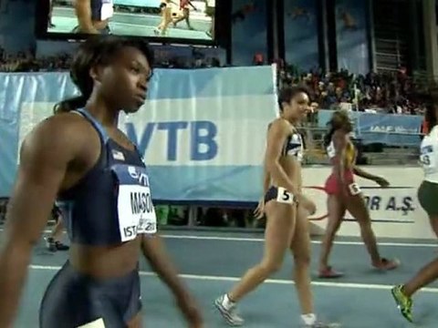 60м 8 забег Женщины - Чемпионат Мира в помещении Стамбул 2012