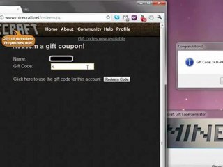 Minecraft Free Gift Code Generator Download