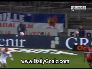 but de Lisandro Lopez Lyon vs Lille 2-0