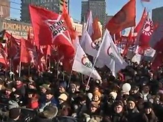 Russian activists protest Putin election win