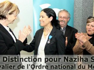 Une Distinction pour Naziha Safti - Chevalier de l'Ordre national du Mérite à La Seyne sur Mer