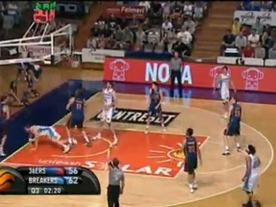 Adelaide 36ers 76-91 New Zealand Breakers - NBL