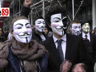 Anonymact, manifestation des Anonymous à Paris