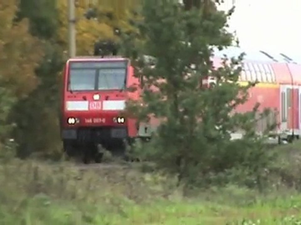 Züge auf der linken Rheinstrecke bei Brühl - Walberberg 01