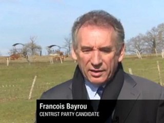 Bayrou donne un interview en anglais pour CNN