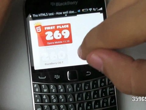 BlackBerry Bolt Touch 9900 Browser