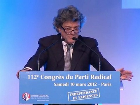 Discours de Jean-Louis Borloo - 112e Congrés du Parti Radical