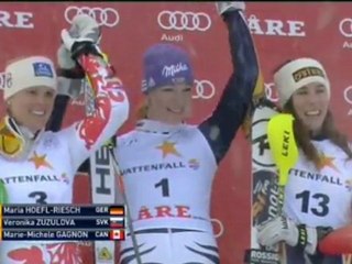 Are-3e victoire de l'année pour Maria Hoefl-Riesch