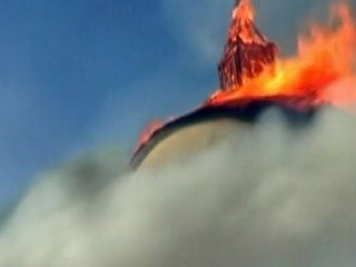 Slovakian castle goes up in flames