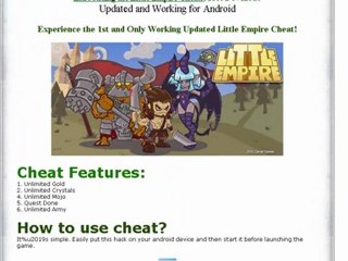 Little Empire Cheats for Unlimited Mojo | Little Empire Hack Download
