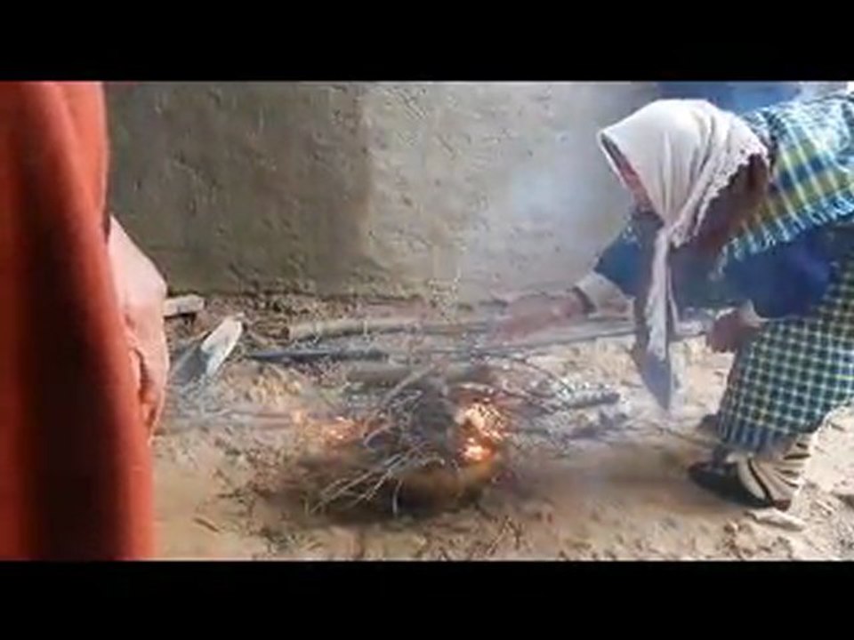 كبّارة عافية الحمادة- feu aux bois d'oliviers