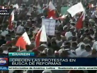 Crecen protestas en busca de reformas en Bahrein