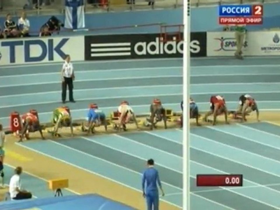 60м 1 Полуфинал Мужчины - Чемпионат Мира в помещении Стамбул 2012