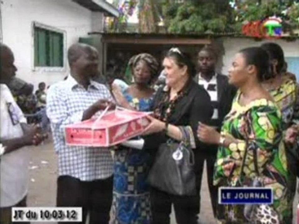 Distribution des vivres dans les sites par la Fondation Congo Assistance