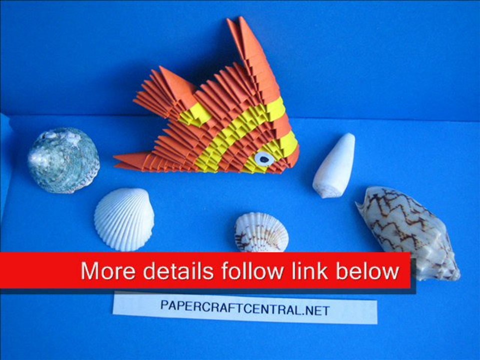 3D Origami Exotic Fish