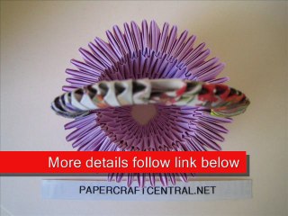 3D Origami Flower Basket