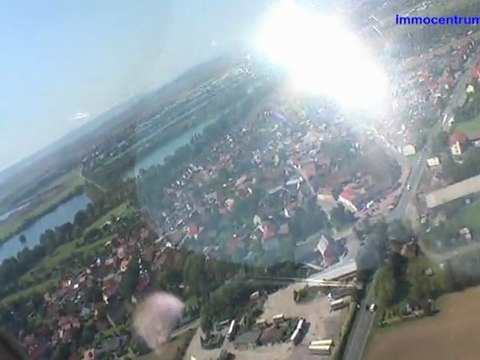 Nordhausen- Rundflug über Nordhausen im Freistaat Thüringen im Sommer