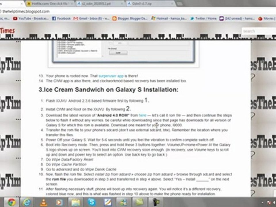 Install Ice Cream Sandwich on Galaxy S i9000 [Android ...