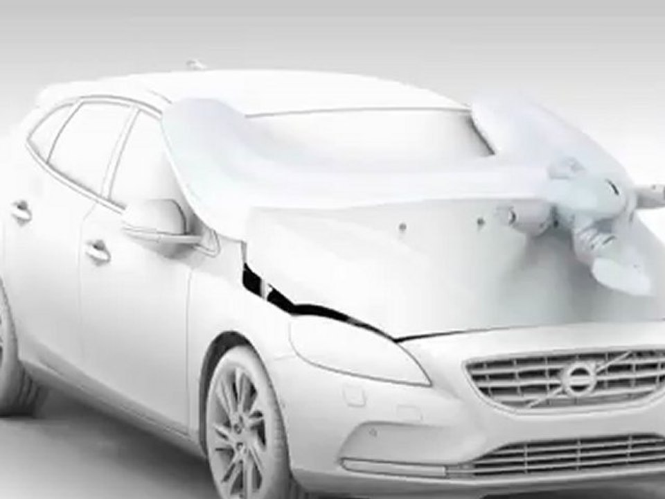 Volvo pedestrian airbag