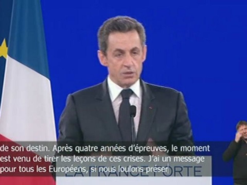 Discours de Nicolas Sarkozy à Villepinte