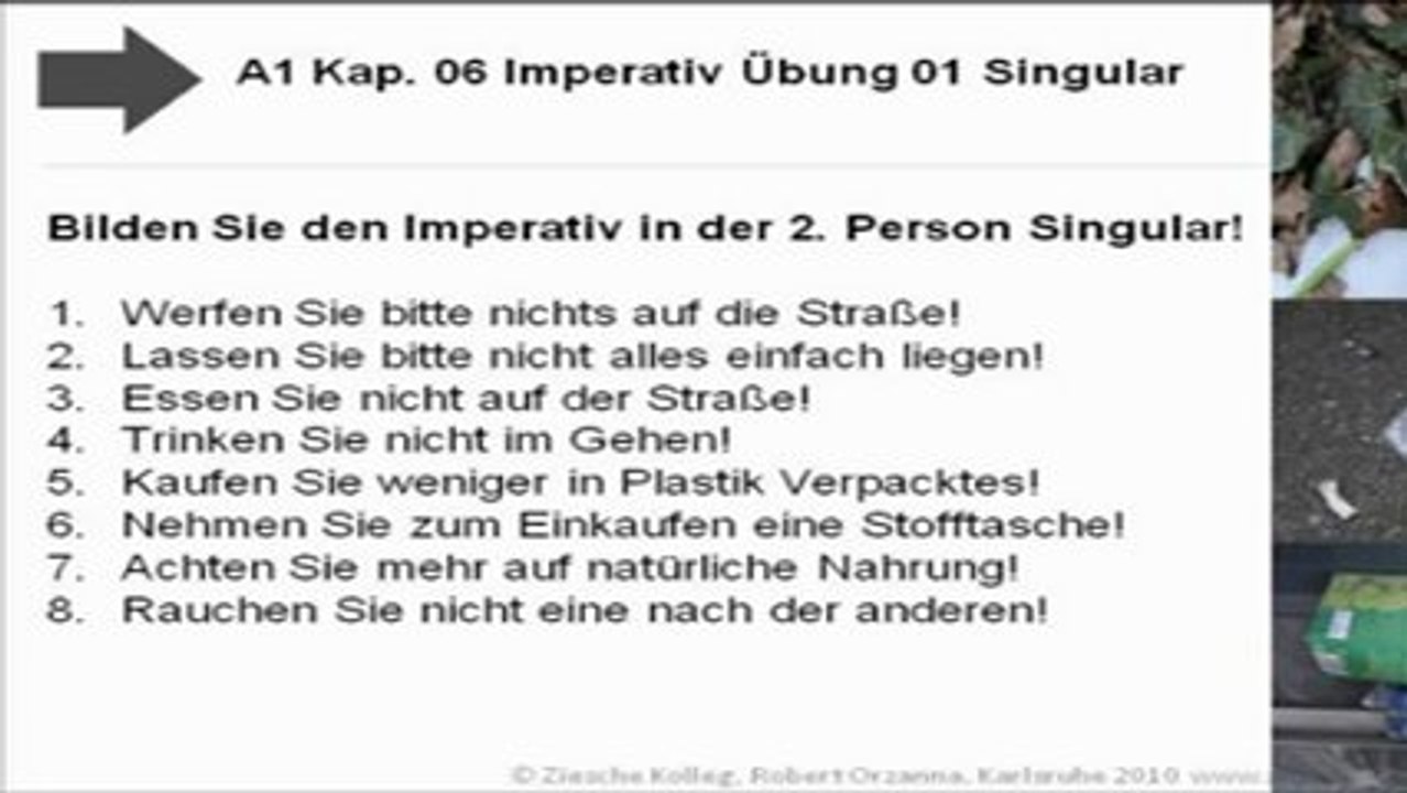A1 Kap.06 Imperativ Üb.01 Singular