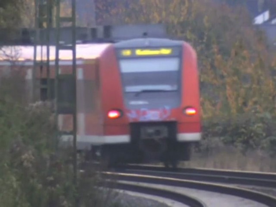 Crossrail BR185, TFG BR152, DBAG BR185, Railion BR185, 2x BR425 bei Rheinbreitbach