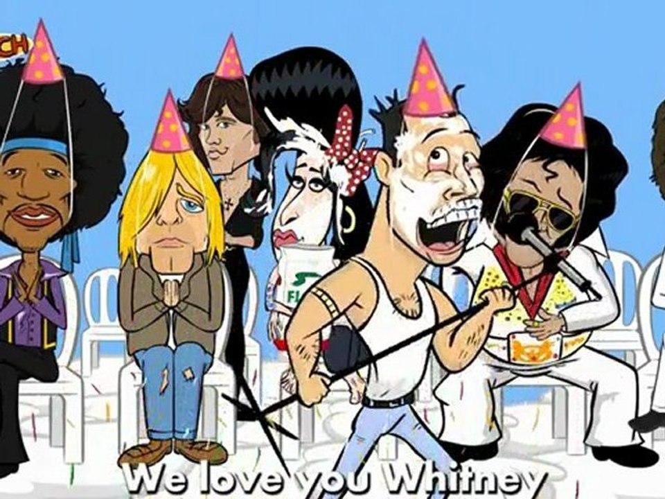 Whitney Houston meets Michael Jackson in heaven