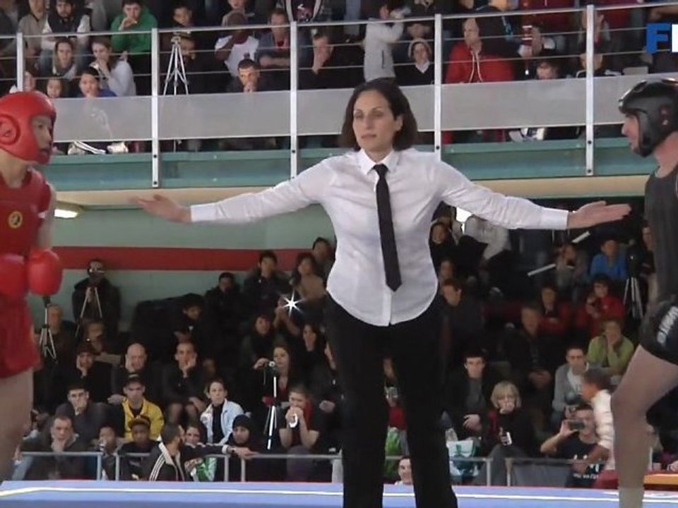 Championnat de France 2012 de Wushu Sanda / Finale -56 kg / Christophe Angebault vs Charles Du