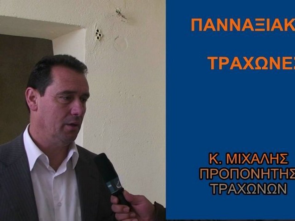 Κ. ΜΙΧΑΛΗΣ (ΠΡΟΠΟΝΗΤΗΣ ΤΡΑΧΩΝΩΝ)