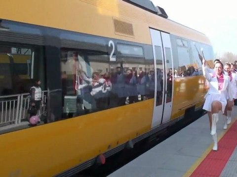 RegioJet odštartoval prevádzku Komárno - Dun. Streda - Bratislava (4.3.2012)