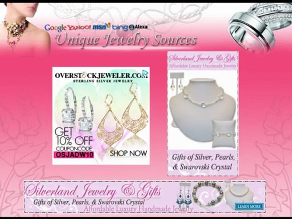 Elegant Swarovski Crystals Jewelry