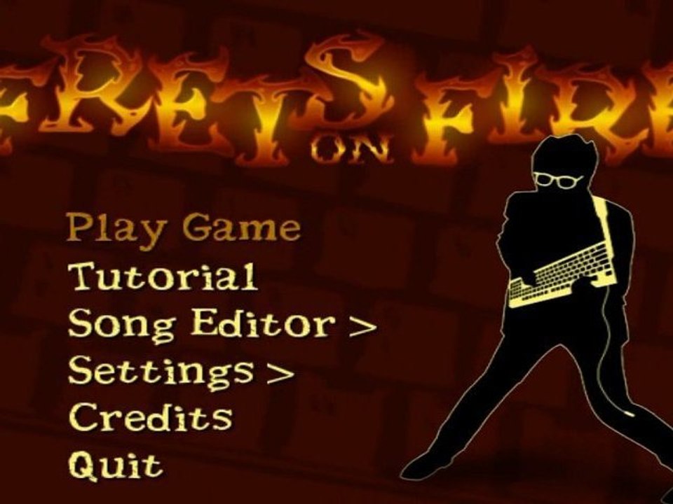 Le jeu du geek jouant de la guitare avec son clavier