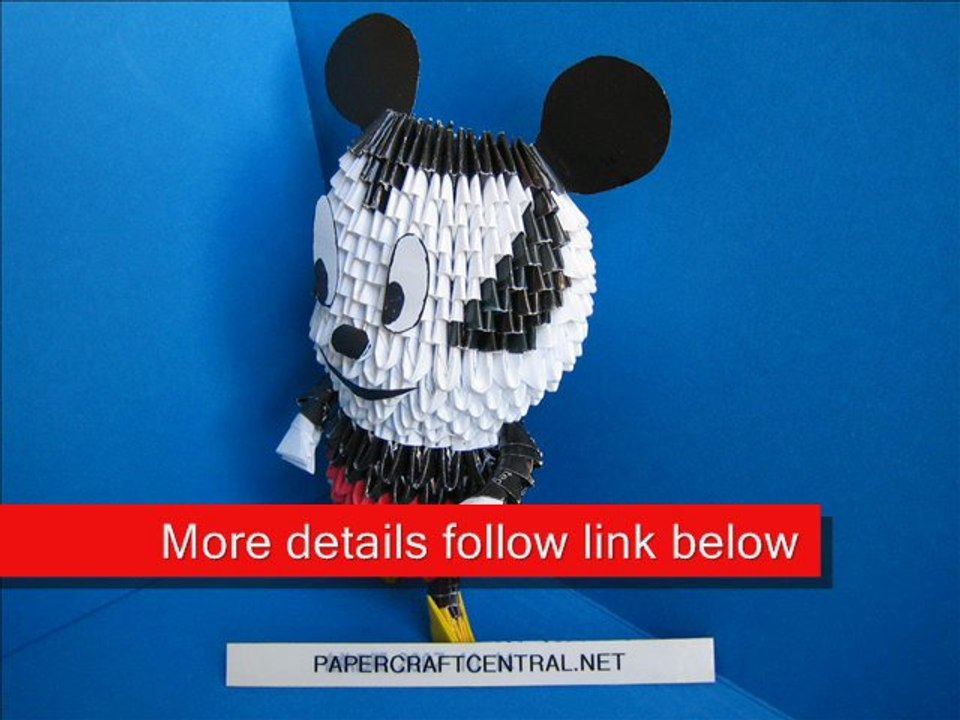 3D Origami Mickey Mouse