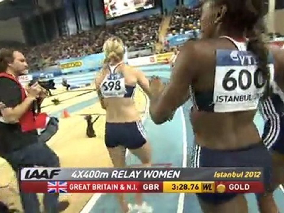 4х400м Финал Женщины - Чемпионат Мира в помещении Стамбул 2012