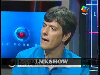 Pergolini en la cornisa muestra Vorterix